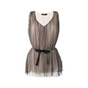 Elegant Black and Gray Women's Blouse